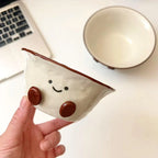 Ciotole in ceramica a forma di fave di cacao